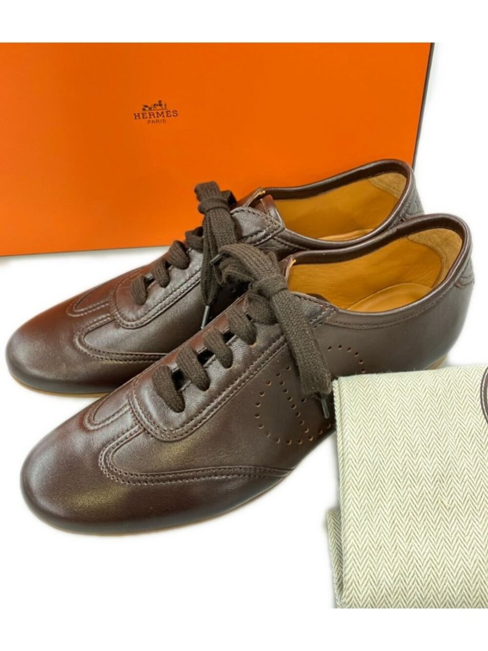 Hermes Leather Sneakers Evelyne
